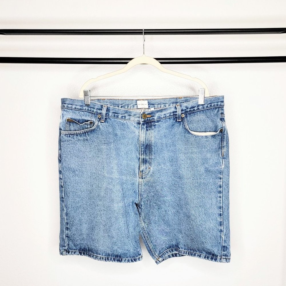 Calvin Klein CK Jeans Men's Vintage 90s Blue Denim Jean Shorts Size 42 - Picture 1 of 8